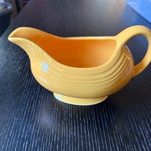 Authentic Vintage Fiestaware Yellow Sauceboat Gravy boat EUC